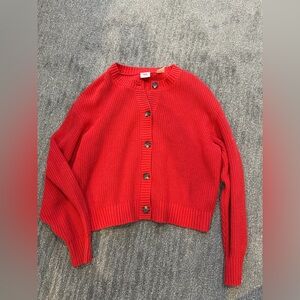 Levi’s Red Cardigan Sweater